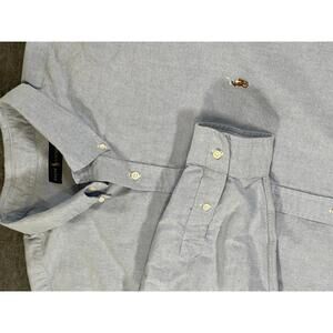 Ralph Lauren Light Blue Long Sleeve Button Down Shirt Full Color Pony Size 4XLT